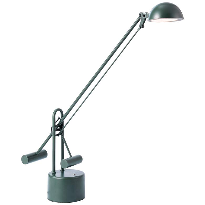 Image 2 Lite Source Halotech Green Adjustable Balance Arm Modern LED Desk Lamp