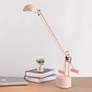 Lite Source Halotech Peach Adjustable Balance Arm Modern LED Desk Lamp
