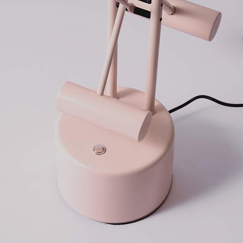 Image 5 Lite Source Halotech Peach Adjustable Balance Arm Modern LED Desk Lamp more views