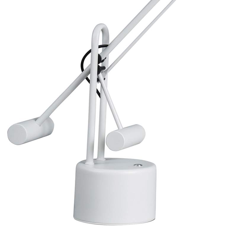 Image 4 Lite Source Halotech White Adjustable Balance Arm Modern LED Desk Lamp more views