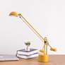 Thumbnail1 of Lite Source Halotech Yellow Adjustable Balance Arm Modern LED Desk Lamp