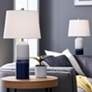 1_Lite Source Heaton 24 1/4" Blue White Ceramic Table Lamps Set of 2