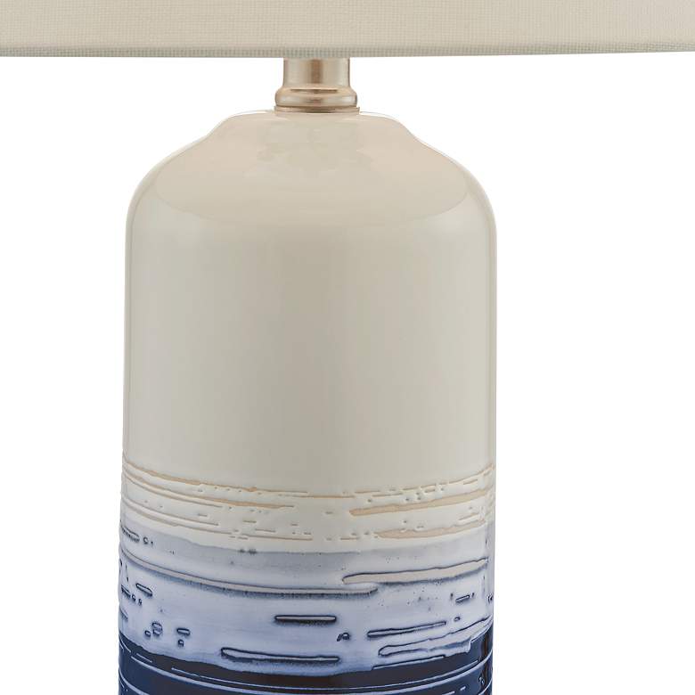 Image 6 Lite Source Heaton 24 1/4" Blue White Ceramic Table Lamps Set of 2 more views