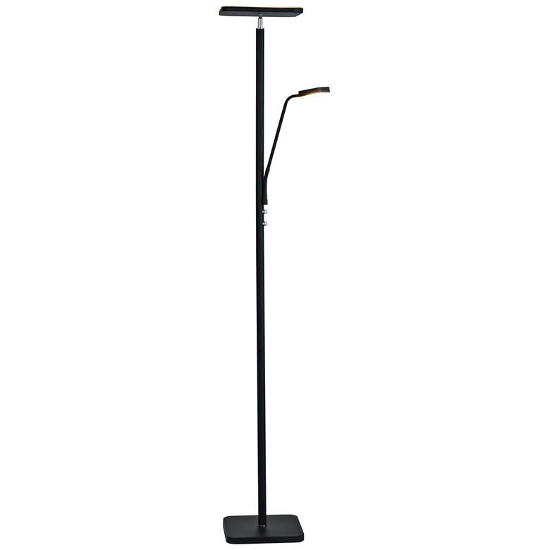 Image 2 Lite Source Hector 71 3/4" Black LED Torchiere Lamp with Reading Light