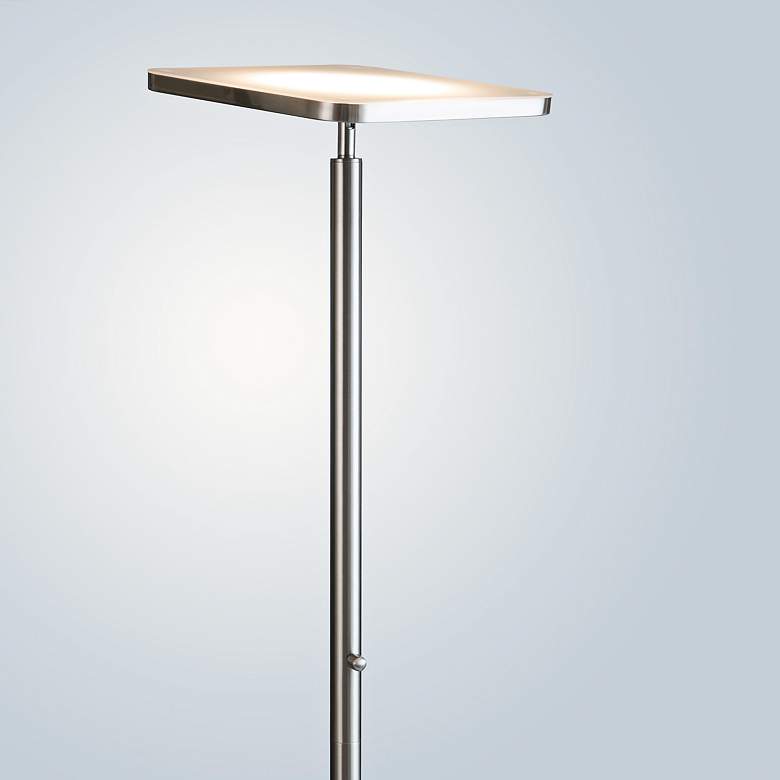 Image 3 Lite Source Hector 71 3/4 inch Brushed Nickel LED Torchiere Floor Lamp more views