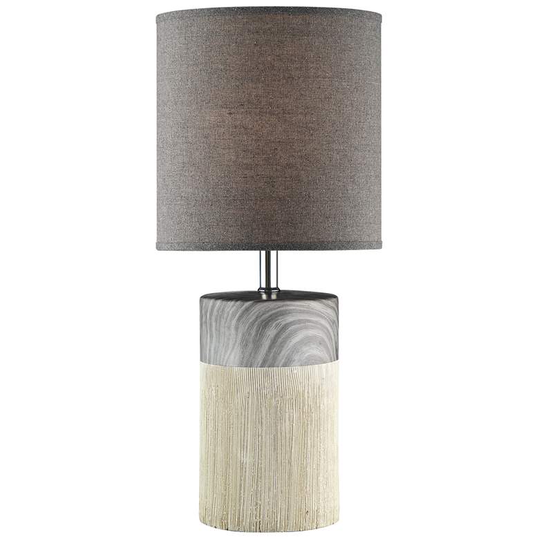 Image 1 Lite Source Helena 18 1/2"H Gray Ceramic Accent Table Lamp