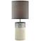 Lite Source Helena 18 1/2"H Gray Ceramic Accent Table Lamp