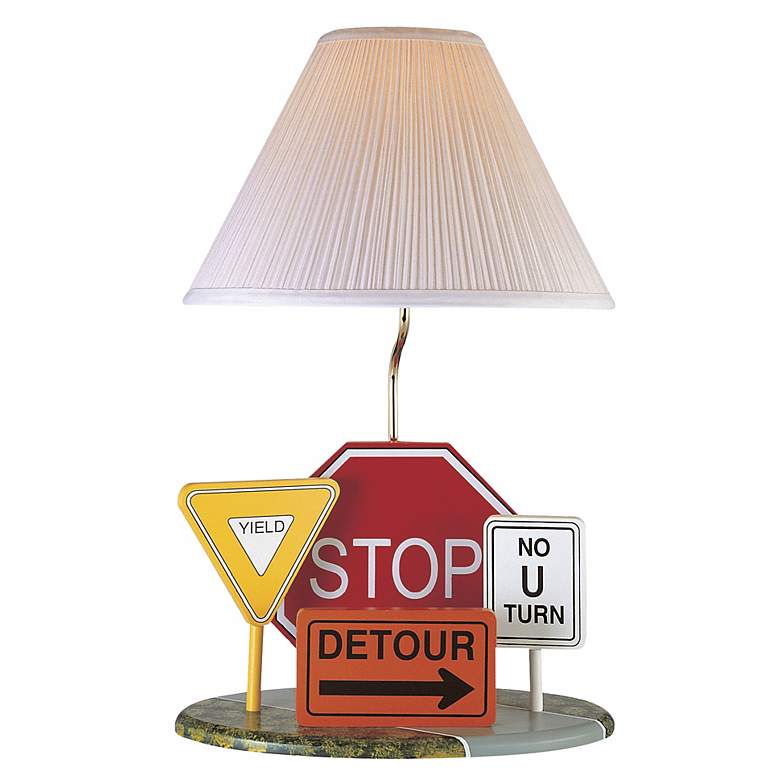 Image 1 Lite Source Highway Signs Accent Table Lamp