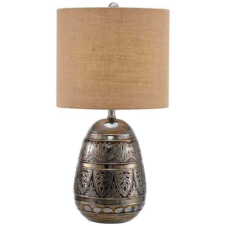 Image 2 Lite Source Hinata 27 1/4" Silver and Bronze Ceramic Table Lamp