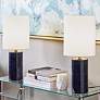Lite Source Jackie 19" High Navy Blue Accent Table Lamps Set of 2