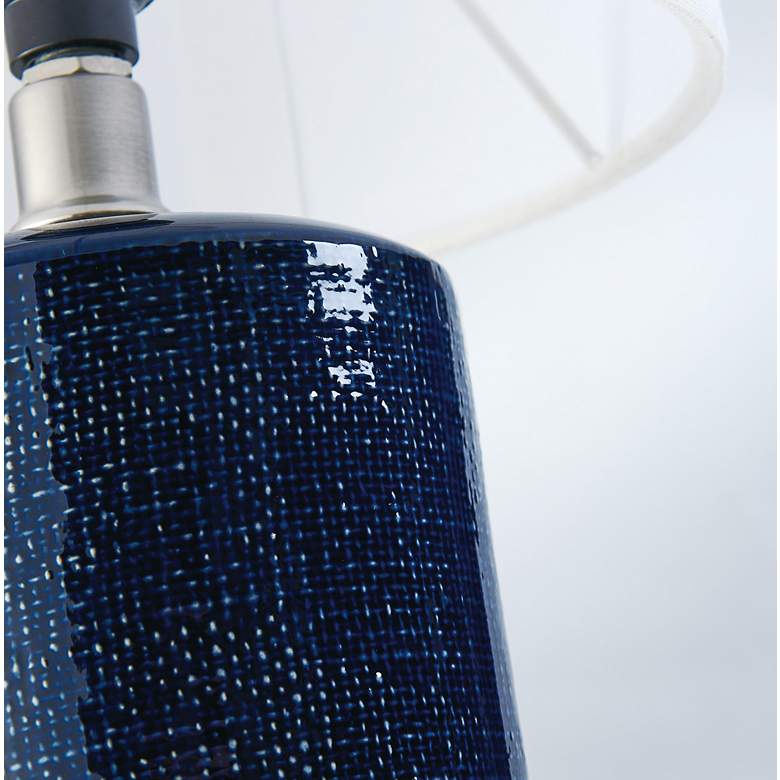 Image 3 Lite Source Jackie 19" High Navy Blue Accent Table Lamps Set of 2 more views