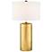 Lite Source Jacoby Gold Ceramic Column Table Lamp