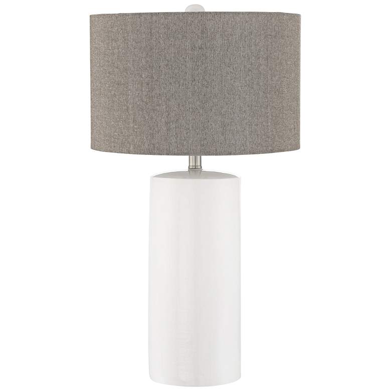 Image 1 Lite Source Jacoby White Ceramic Table Lamp