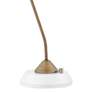 Lite Source Jared 28 1/2" Antique Brass and White Modern Task Lamp
