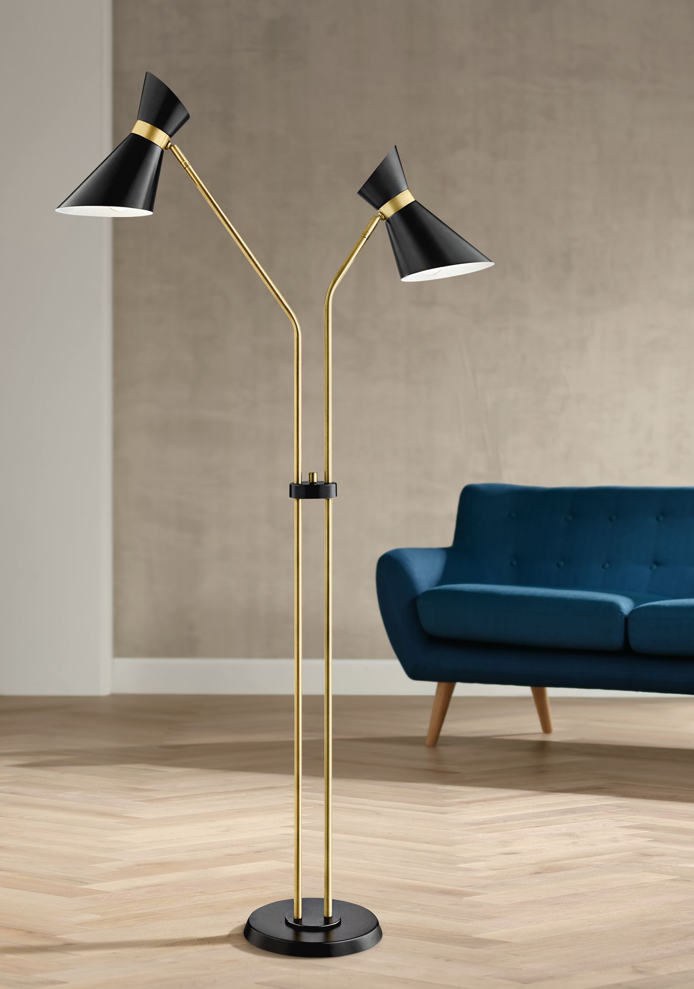 2 arm floor lamp