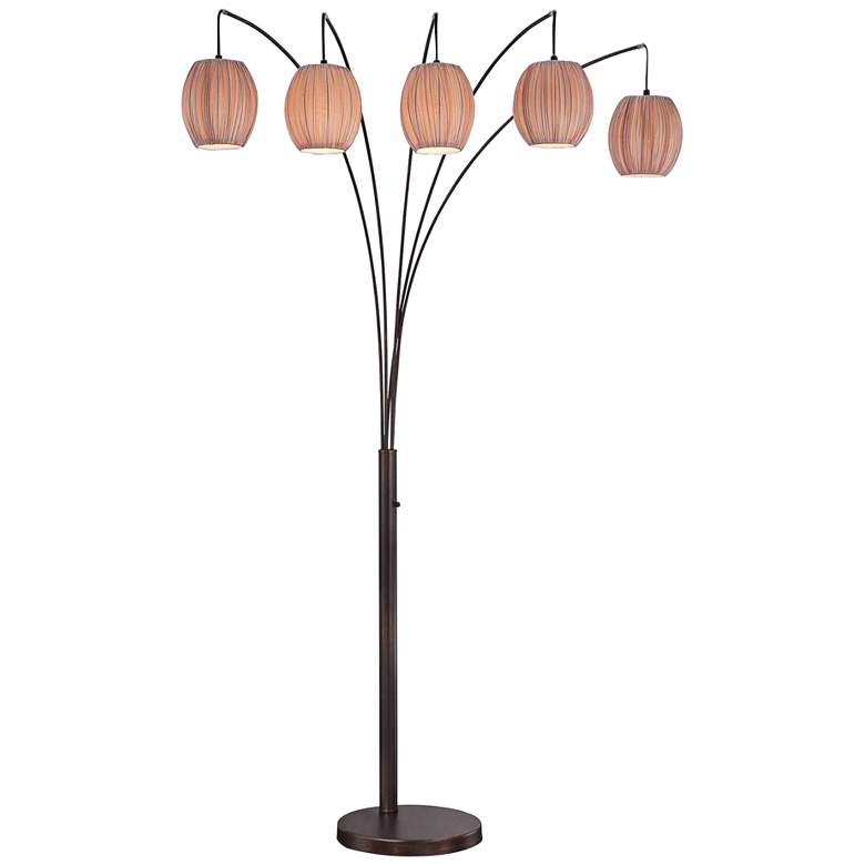 Image 1 Lite Source Kaden Copper Bronze 5-Light Arch Floor Lamp