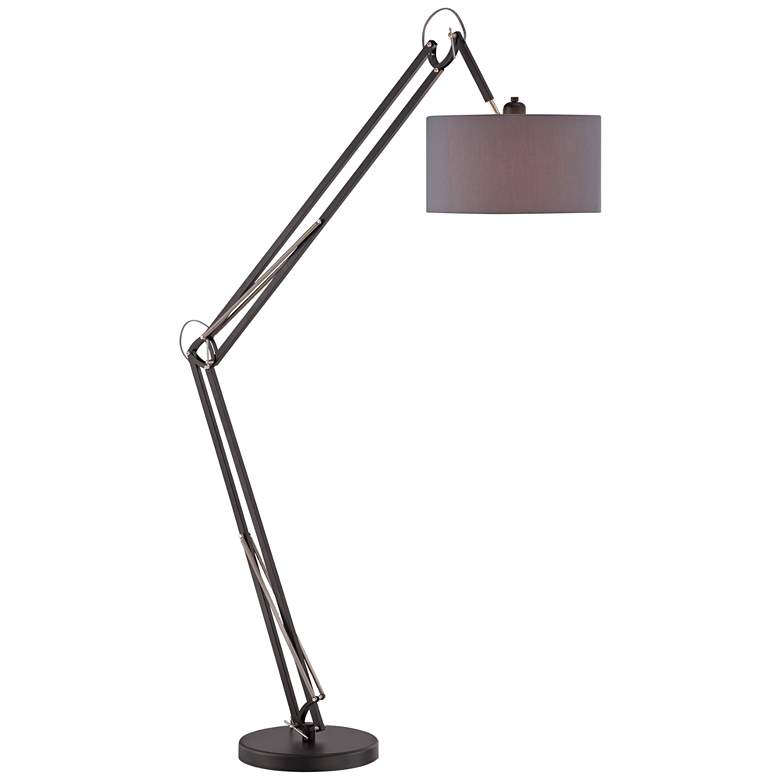 Image 1 Lite Source Kailano Black Adjustable Floor Lamp