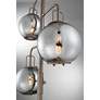 2_Lite Source Kaira 71 1/2" High 3-Light Smoke Glass Globes Floor Lamp more views