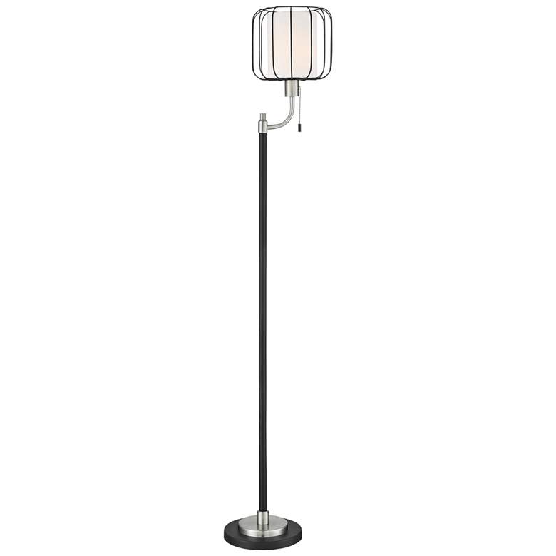 Image 2 Lite Source Kaleria 65 1/2" Brushed Nickel Metal Floor Lamp