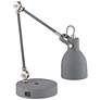 Lite Source Kalle 26 1/2" Gray Adjustable Arm Modern USB Desk Lamp