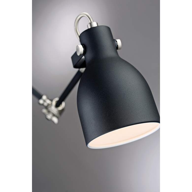 Image 3 Lite Source Kalle Adjustable Height Black Metal USB Desk Lamp more views