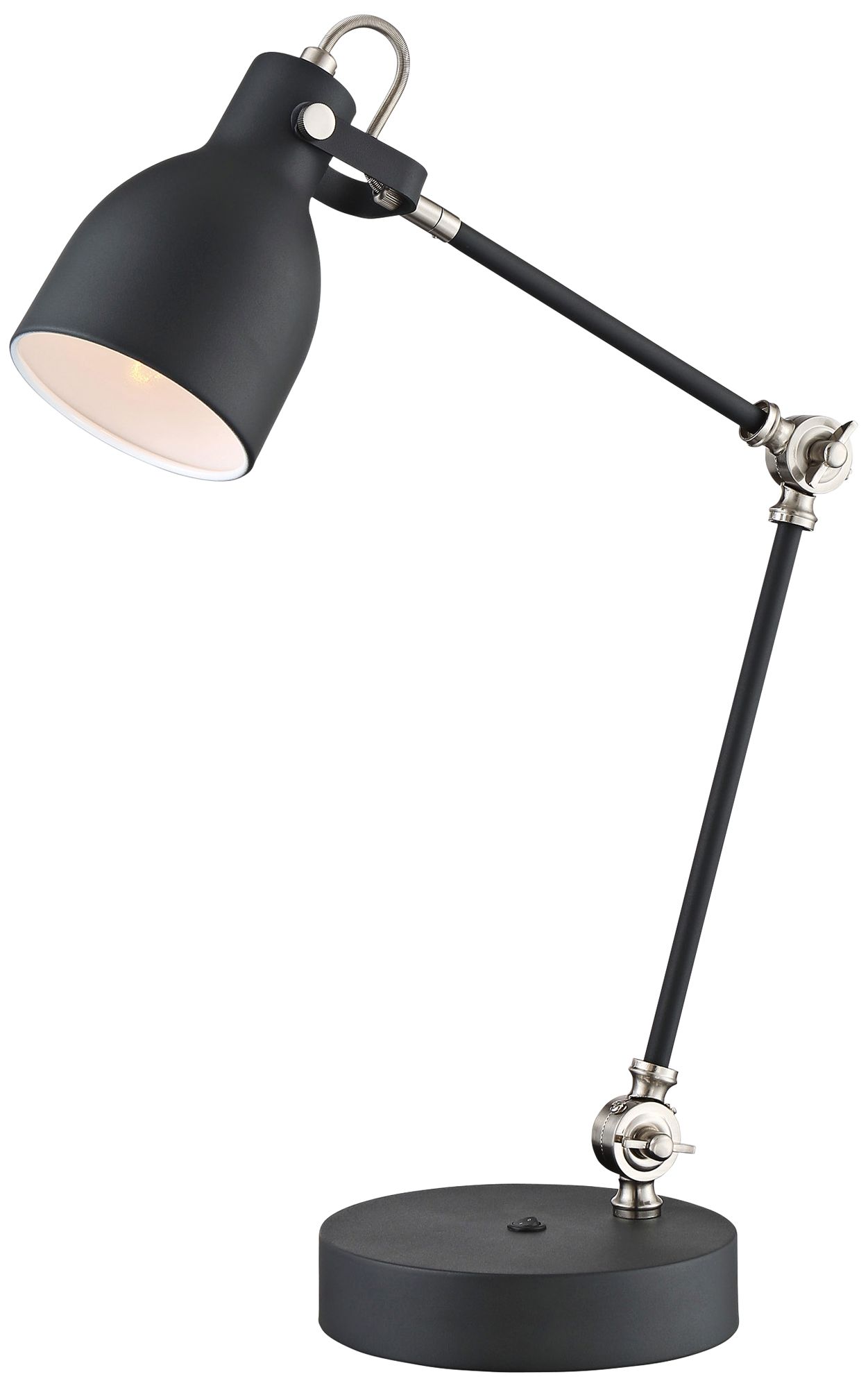 Lite Source Kalle Black Metal USB Desk Lamp 33T61 Lamps Plus