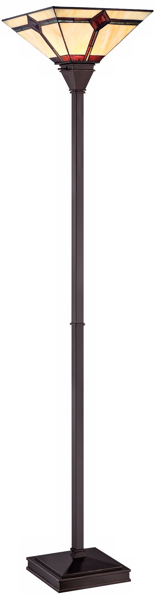Lite Source Karysa Tiffany Style Torchiere Floor Lamp
