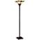Lite Source Karysa Tiffany Style Torchiere Floor Lamp