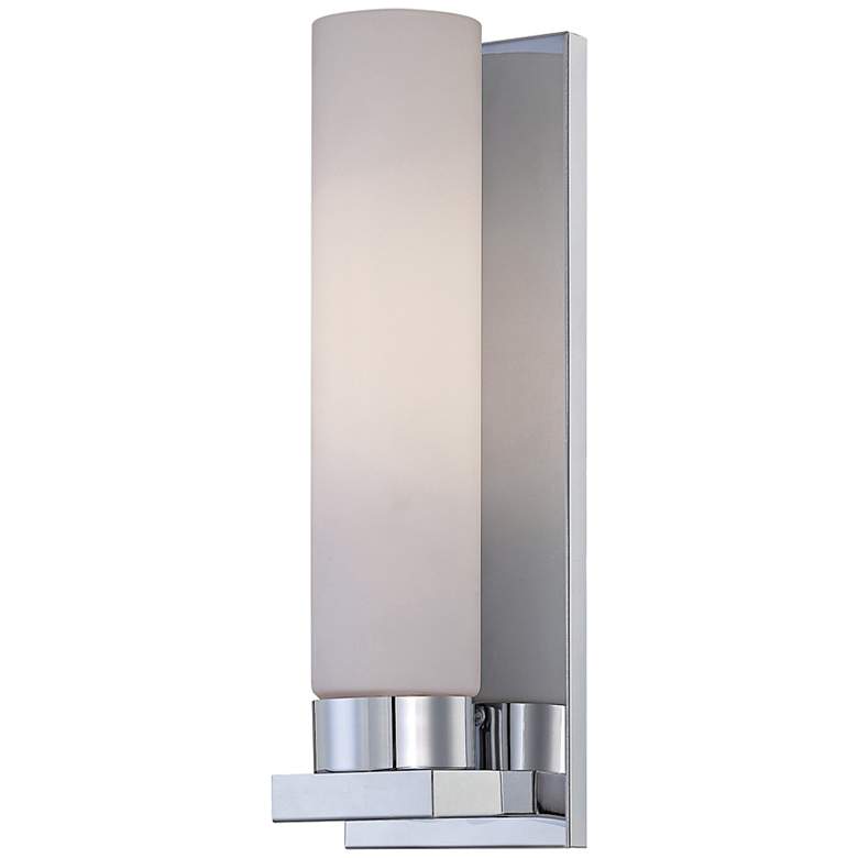 Image 1 Lite Source Kayla 13 1/2 inch High Frosted Glass Wall Sconce