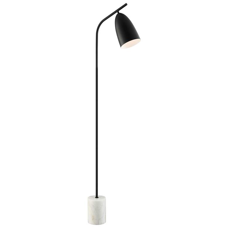 Image 1 Lite Source Kierra 62" High Brushed Black Modern Floor Lamp