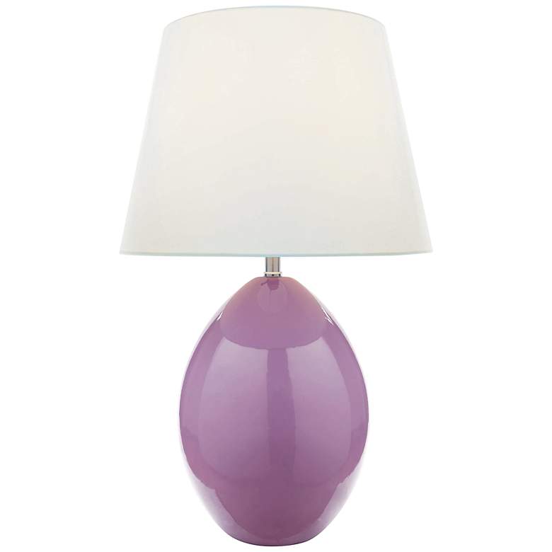 Image 1 Lite Source Koen Light Plum Ceramic Table Lamp
