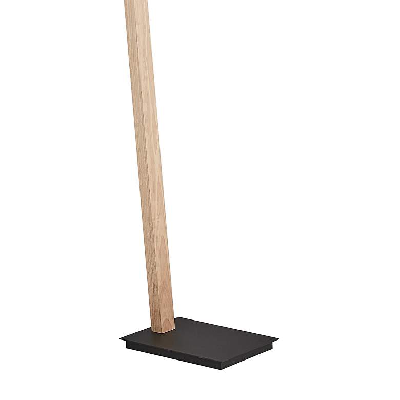 Image 4 Lite Source Kylar 77 inch Wood and Black LED Modern Floor Lamp more views