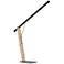 Lite Source Kylar Wood and Black LED Touch Desk Lamp