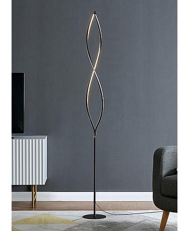 Lite Source Kyle 70" High Black Metal Modern LED Floor Lamp