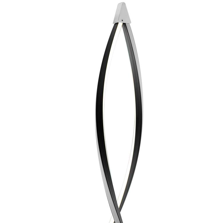 Image 5 Lite Source Kyle 70 inch High Black Metal Modern LED Floor Lamp more views