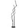 Lite Source Kyler 68 1/2" High Black Modern Rods Floor Lamp