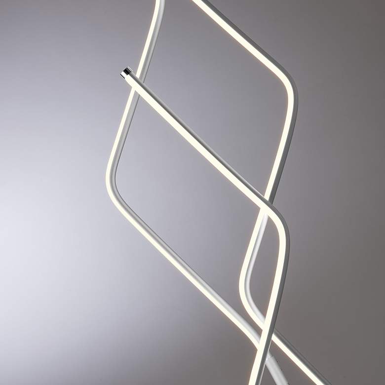 Image 4 Lite Source Kyler Silver 3-Light LED Floor Lamp more views