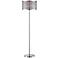 Lite Source Kyra Chrome Floor Lamp with Laser Cut Shade