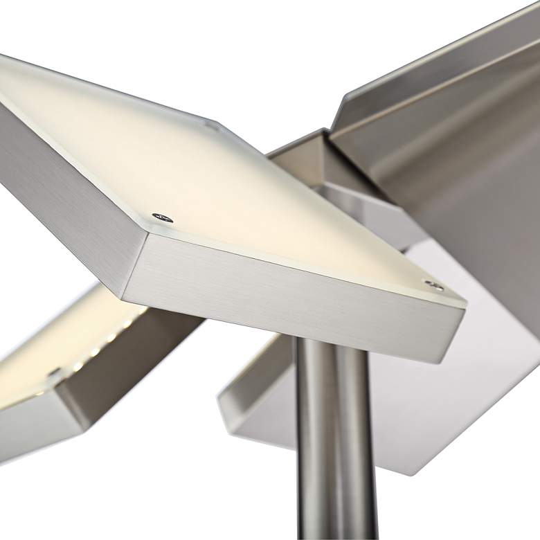 Image 2 Lite Source Lampard 71" Brushed Nickel LED Torchiere Floor Lamp more views