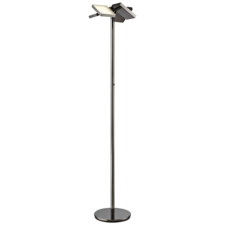 Image 1 Lite Source Lampard 71" Gunmetal Modern LED Torchiere Floor Lamp