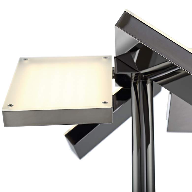 Lite Source Lampard Gunmetal LED Torchiere Floor Lamp more views