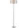 Lite Source Lanelle 62 1/4" High Chrome Metal Floor Lamp