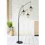 1_Lite Source Lanterna II 89" Dark Bronze 3-Light Arc Floor Lamp