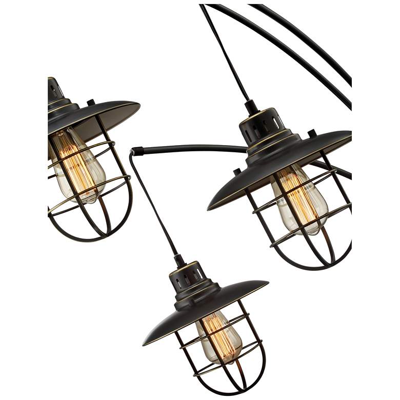 Image 3 Lite Source Lanterna II 89" Dark Bronze 3-Light Arc Floor Lamp more views