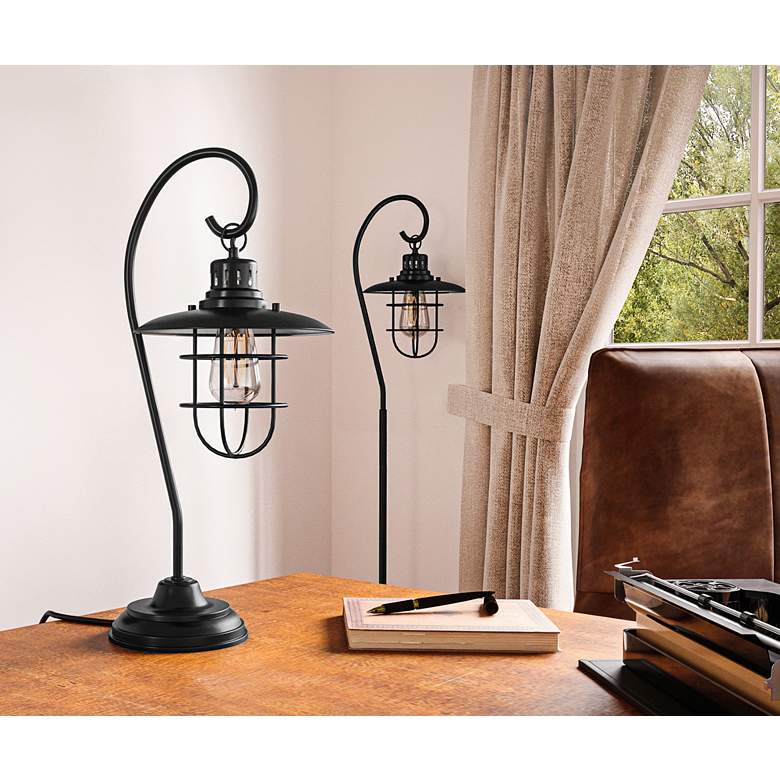 Image 5 Lite Source Laterna II 23" High Deep Bronze Metal Table Lamp more views