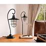 5_Lite Source Laterna II 23" High Deep Bronze Metal Table Lamp more views