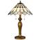 Lite Source Lavena Brass Tiffany-Style Art Nouveau Table Lamp