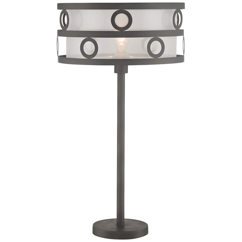 Image 1 Lite Source Lavinia 29 1/2 inch Burnished Bronze Metal Table Lamp