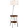 Lite Source Lemington 59" Floor Lamp with Table and Wireless Charging
