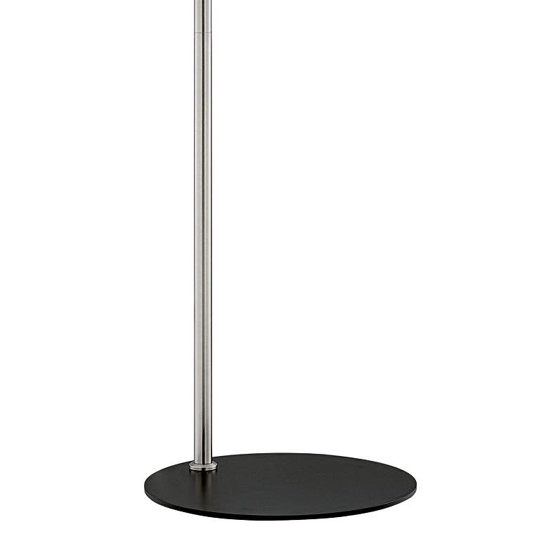 Image 4 Lite Source Lencho 58" White Glass Brushed Nickel Modern Floor Lamp more views